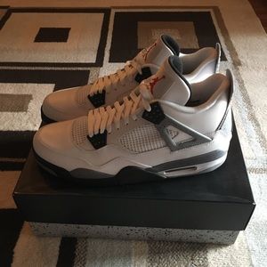 Air Jordan Retro 4 White Cement Brand New